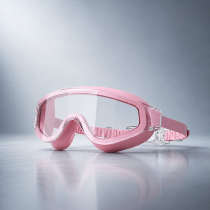 Schwimmbrille Anti Beschlag für Erwachsene & Kinder | HD Schwimmbrille mit klaren Gläsern | Nebelklar