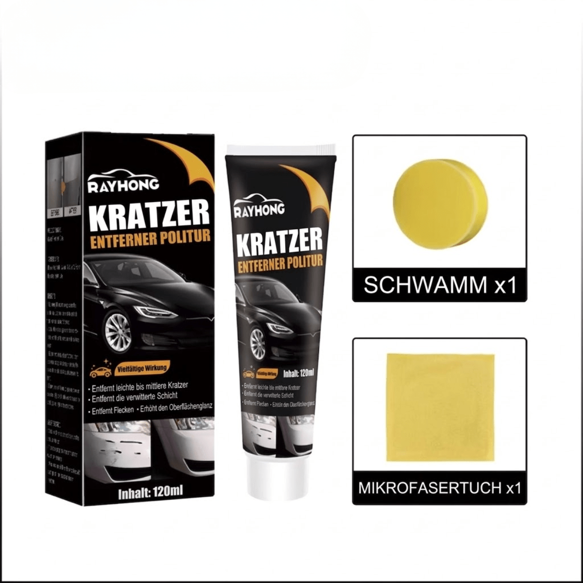 Rozela ScratchFix™ | Auto-Politur für sichtbar weniger Kratzer & mehr Glanz