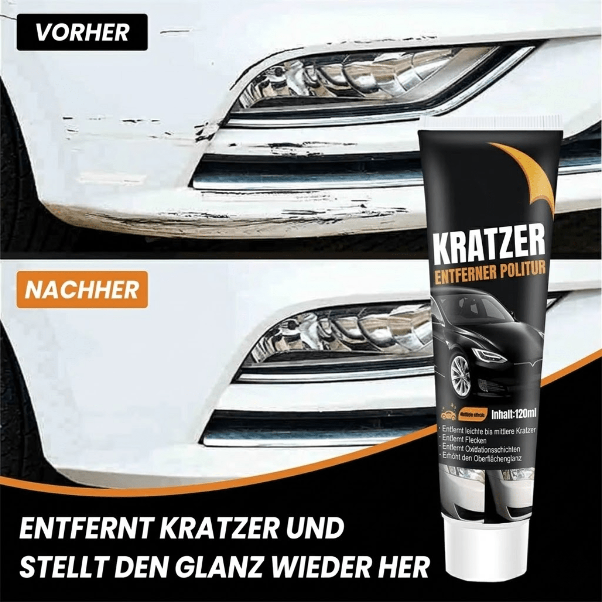 Rozela ScratchFix™ | Auto-Politur für sichtbar weniger Kratzer & mehr Glanz