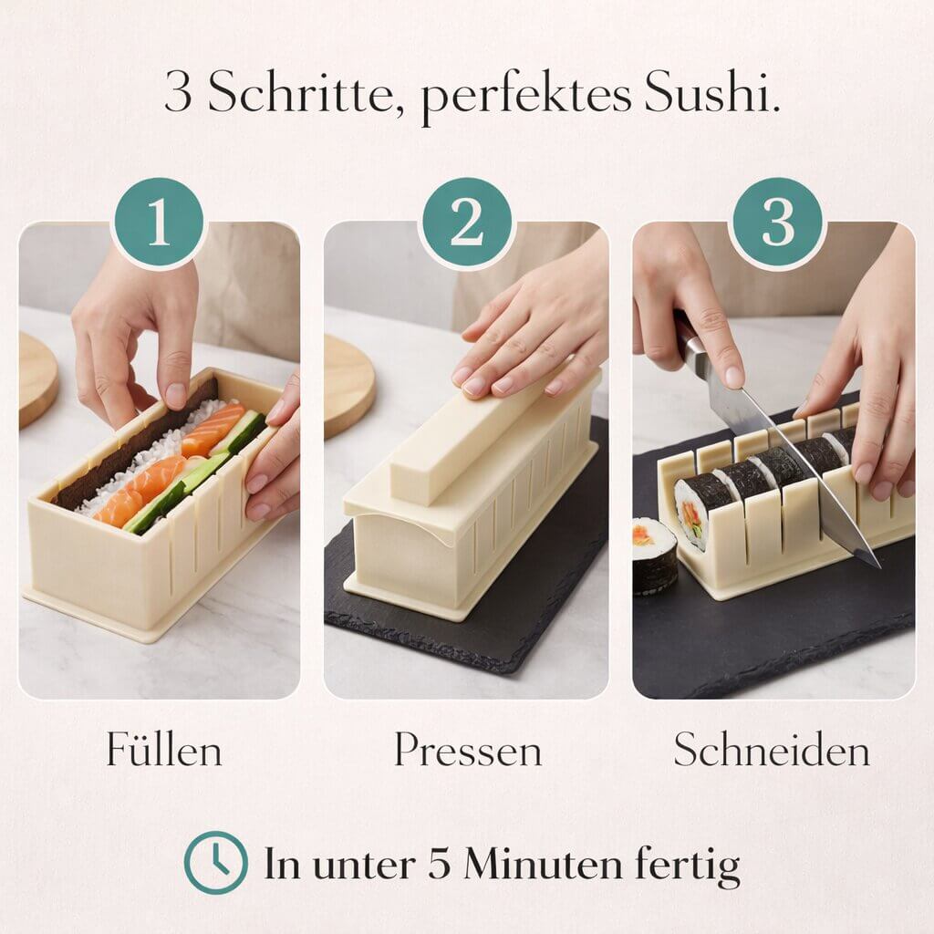 Selbst Sushi Machen Set | Sushi Maker | Reisara | GRATIS E-Book im Wert von 24,95€