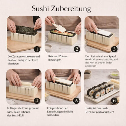 Selbst Sushi Machen Set | Sushi Maker | Reisara | GRATIS E-Book im Wert von 24,95€