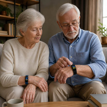 Senior Smartwatch mit Gesundheitsfunktionen | Fitness Tracker Uhr mit großer Anzeige | HerzWacht™