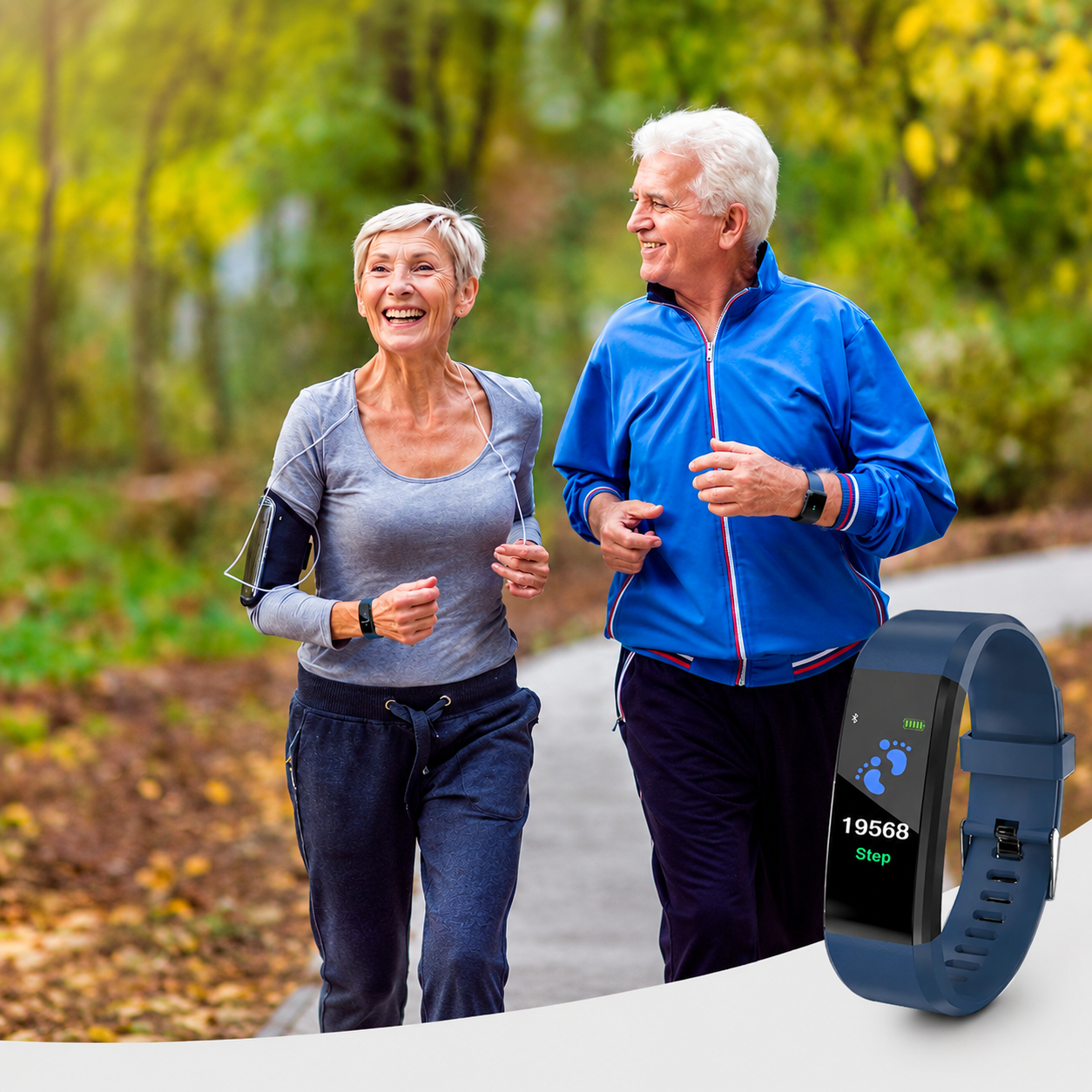 Senioren Smartwatch mit Herzfrequenz & Blutdruckmessung