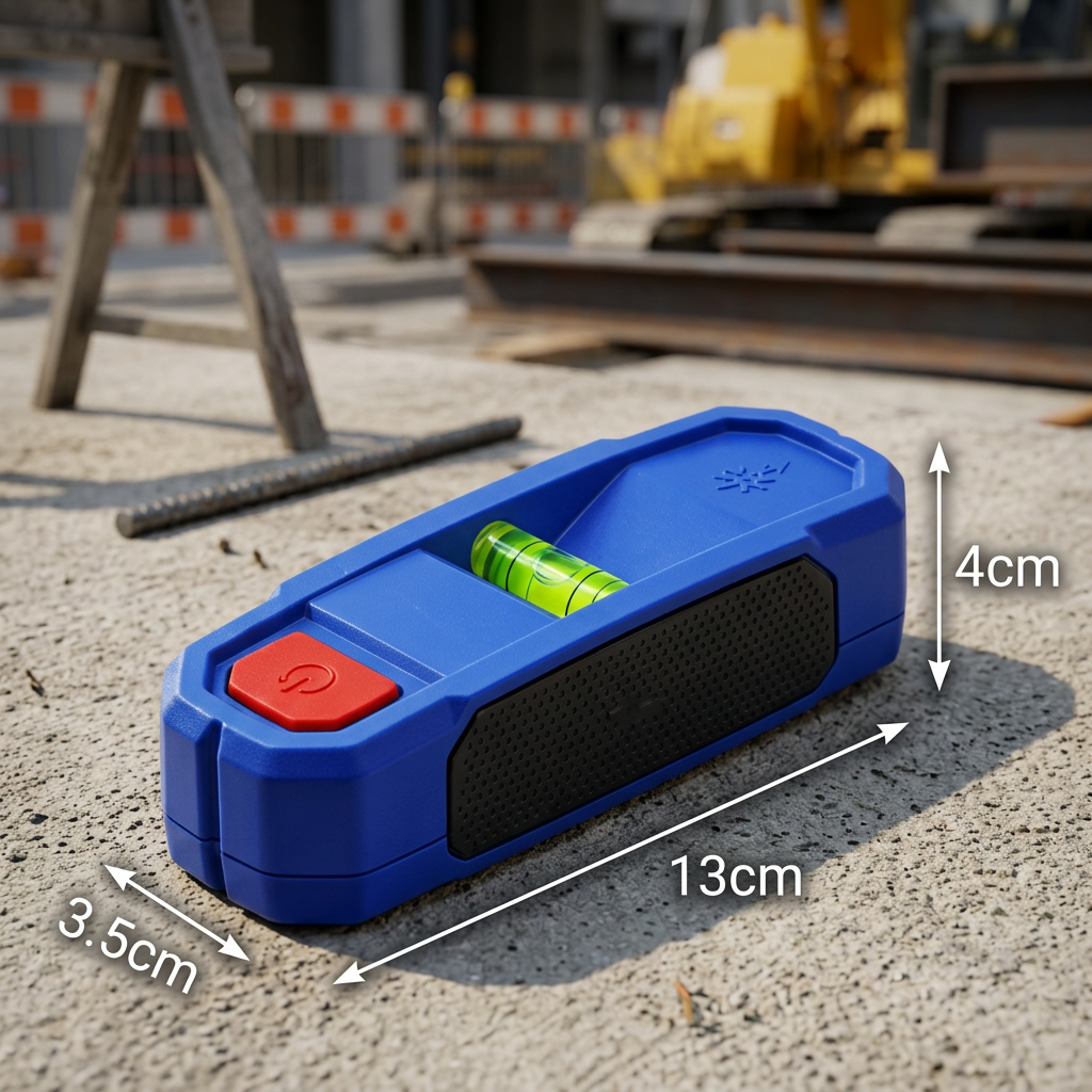 3-in-1 Laserwasserwaage & Balkensucher magnetisch