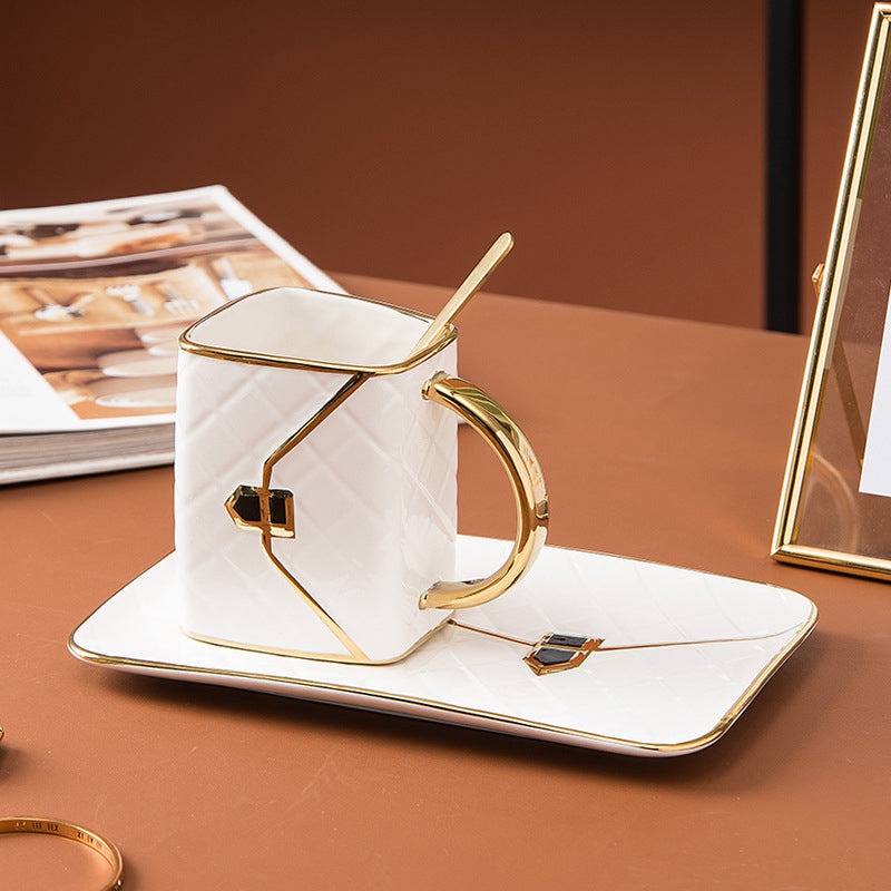 Handtaschen-Tasse Farbauswahl weiß