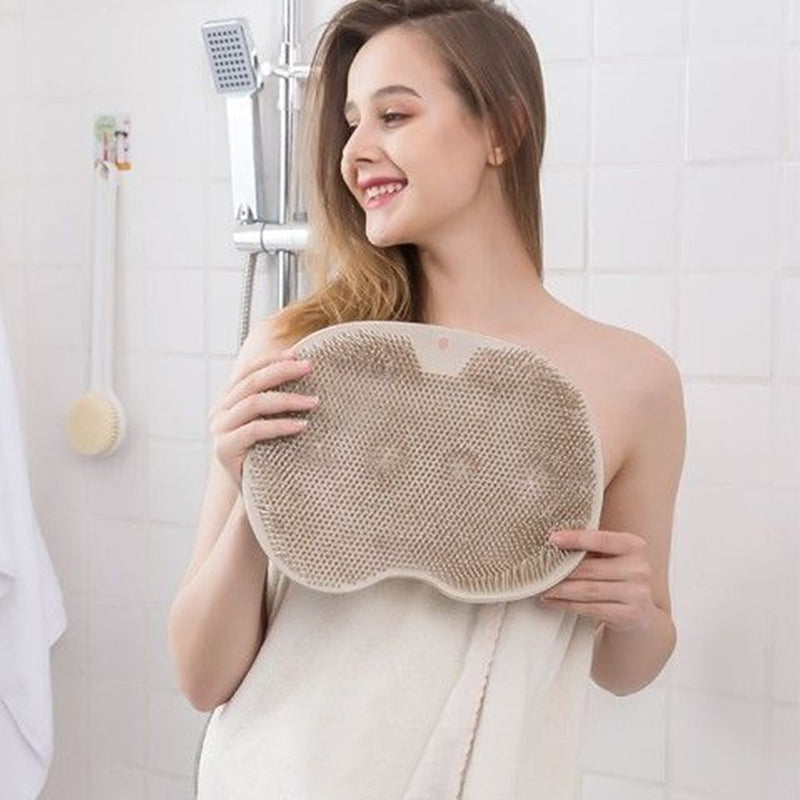 FootRelax™ | Silikon Fußreiniger – Dusch Massagepad mit Saugnäpfen & 500+ Borsten