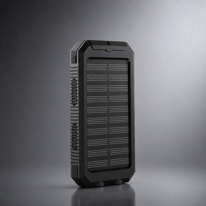 Solar Powerbank | Wasserdichte Powerbank mit LED Taschenlampe | Sonnenquelle
