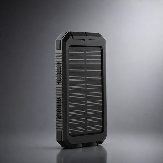 Solar Powerbank | Wasserdichte Powerbank mit LED Taschenlampe | Sonnenquelle