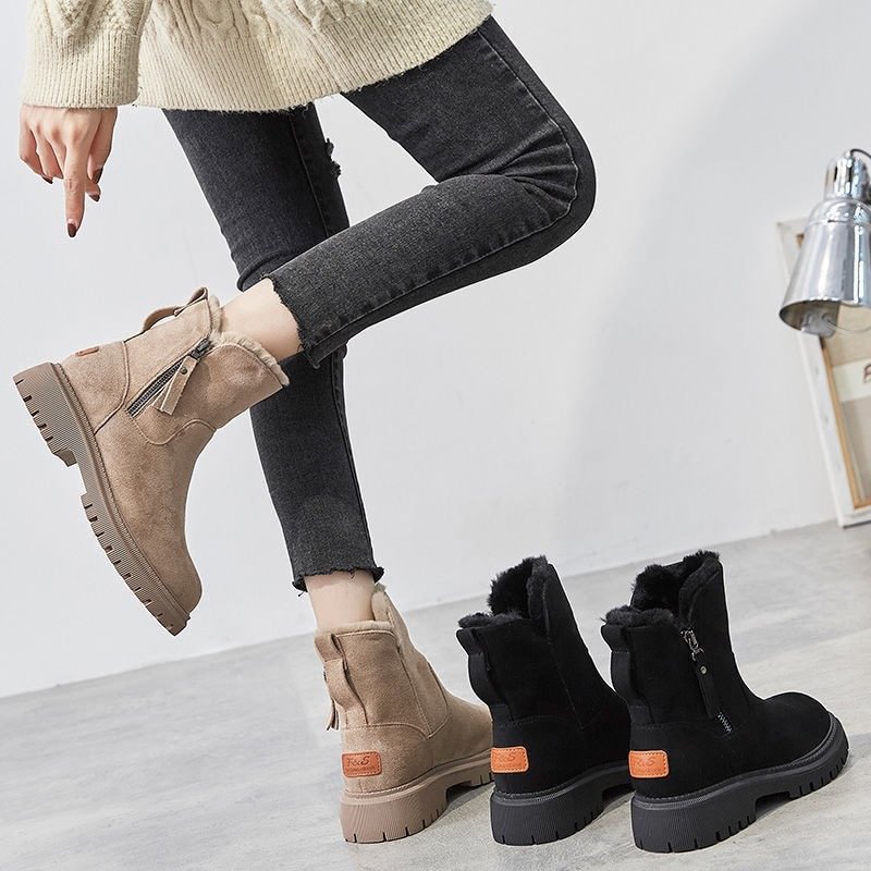 Damen-Winter-Fleece-Schneestiefel – Warm, stilvoll & absolut winterfest