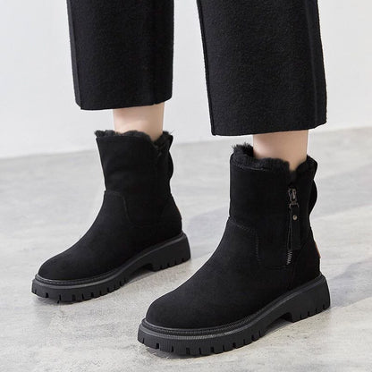 Damen-Winter-Fleece-Schneestiefel – Warm, stilvoll & absolut winterfest
