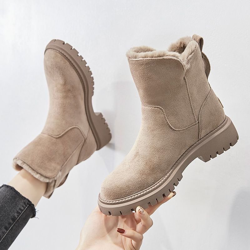 Damen-Winter-Fleece-Schneestiefel – Warm, stilvoll & absolut winterfest