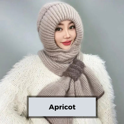 1+1 GRATIS | Mia™ - Damen-Wintermütze mit Schal und winddichtem Ohrenschutz
