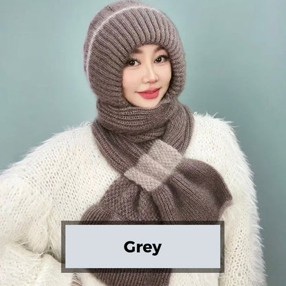 1+1 GRATIS | Mia™ - Damen-Wintermütze mit Schal und winddichtem Ohrenschutz