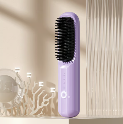 SmoothBrush™ | Kabellose Ionen-Glättbürste – USB-aufladbar & schonend glätten