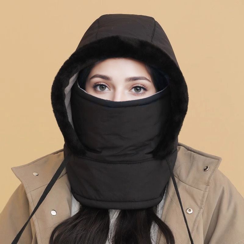 50% RABATT | Plüschgefütterte, verdickte Thermomütze mit Gesichtsmaske für Männer und Frauen