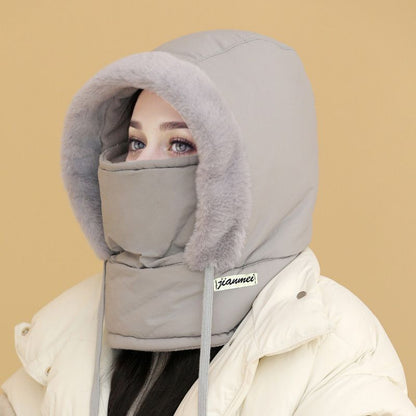 50% RABATT | Plüschgefütterte, verdickte Thermomütze mit Gesichtsmaske für Männer und Frauen