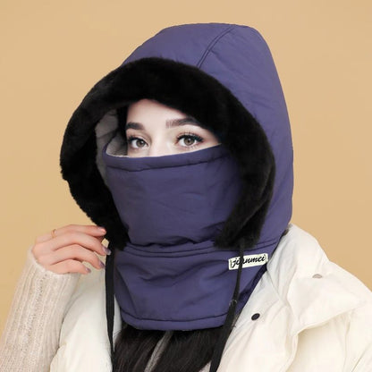 50% RABATT | Plüschgefütterte, verdickte Thermomütze mit Gesichtsmaske für Männer und Frauen