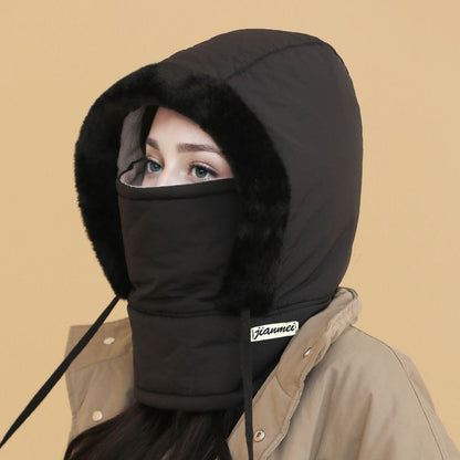 50% RABATT | Plüschgefütterte, verdickte Thermomütze mit Gesichtsmaske für Männer und Frauen