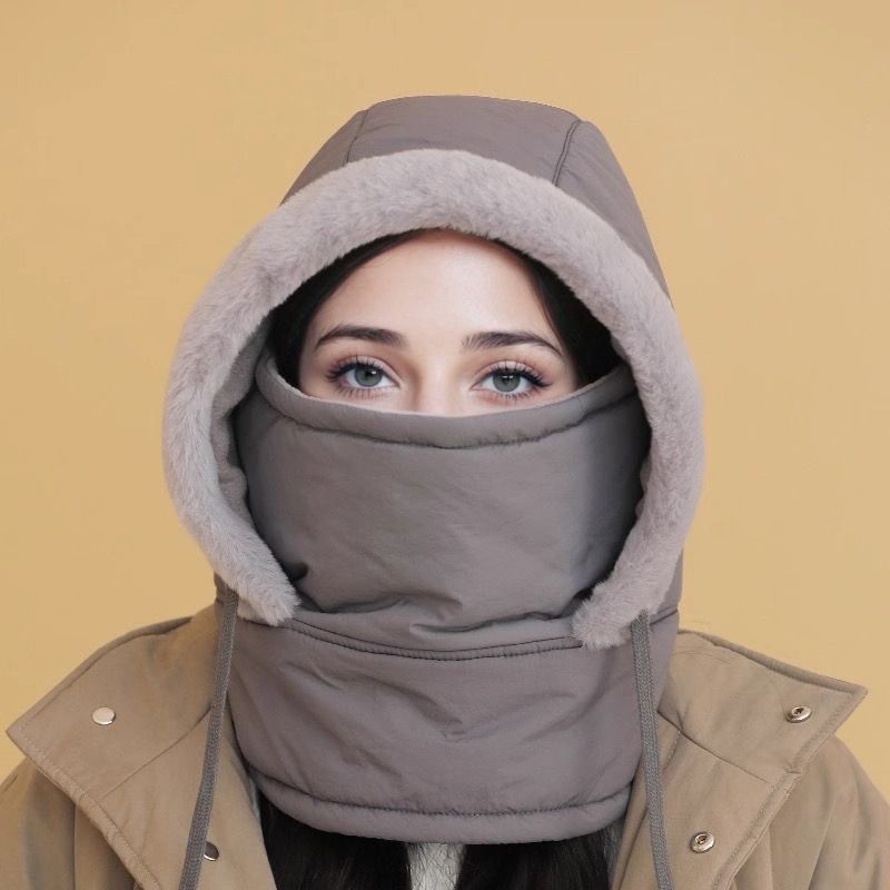 50% RABATT | Plüschgefütterte, verdickte Thermomütze mit Gesichtsmaske für Männer und Frauen
