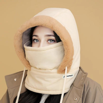 50% RABATT | Plüschgefütterte, verdickte Thermomütze mit Gesichtsmaske für Männer und Frauen