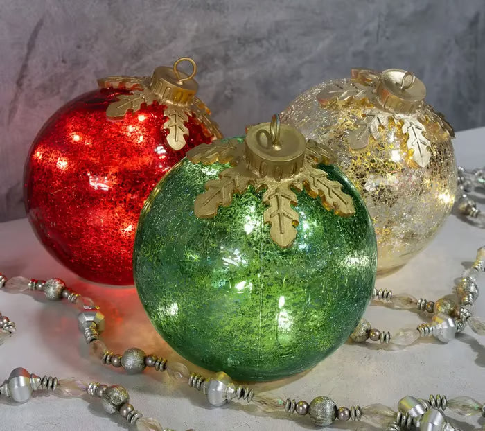 LED Weihnachtskugel kabellos mit Timer