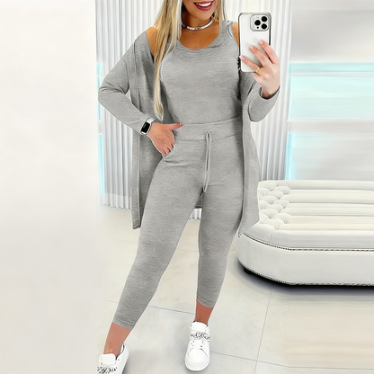 50% RABATT | Damen lässiges & stilvolles 3-teiliges Set