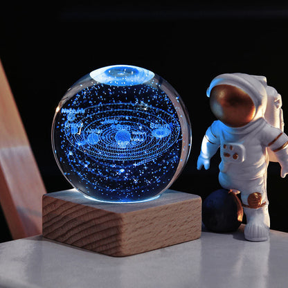 3D-Kristallkugel Sonnensystem