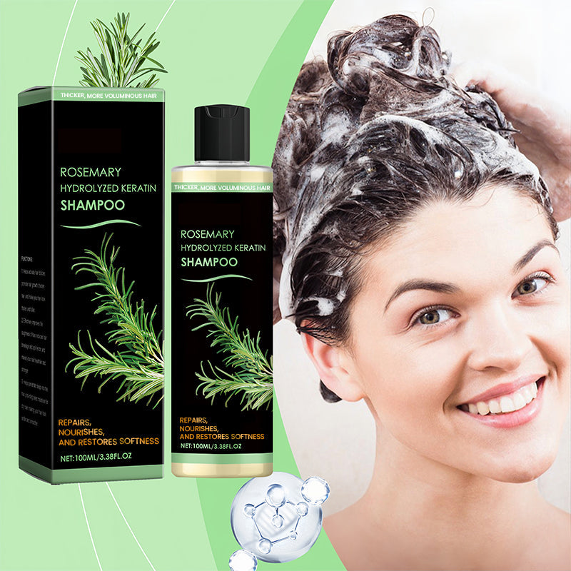 Natürlich kräftigeres Haar von der Wurzel an | Rosmarin Hydrolysiertes Keratin Shampoo