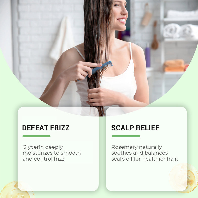 Natürlich kräftigeres Haar von der Wurzel an | Rosmarin Hydrolysiertes Keratin Shampoo