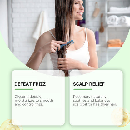 Natürlich kräftigeres Haar von der Wurzel an | Rosmarin Hydrolysiertes Keratin Shampoo