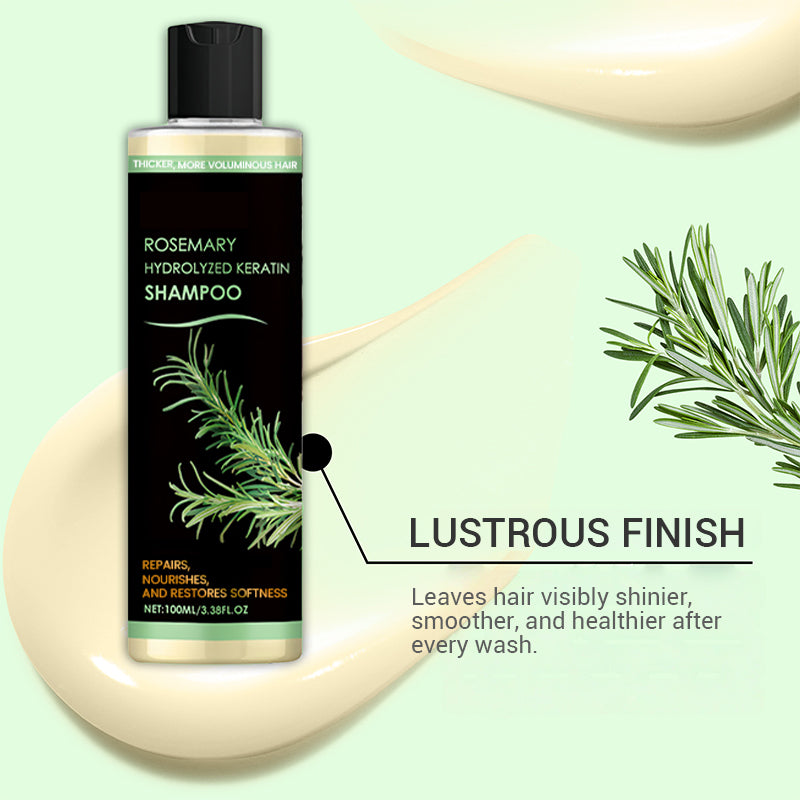 Natürlich kräftigeres Haar von der Wurzel an | Rosmarin Hydrolysiertes Keratin Shampoo