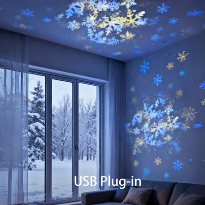 OceanGlow™ | Projektor Lampe – Rotierende Wellen, LED Nachtlicht & USB