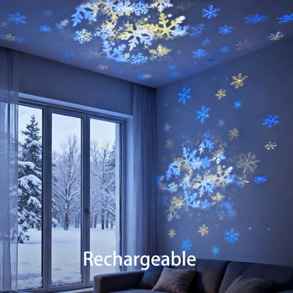 OceanGlow™ | Projektor Lampe – Rotierende Wellen, LED Nachtlicht & USB