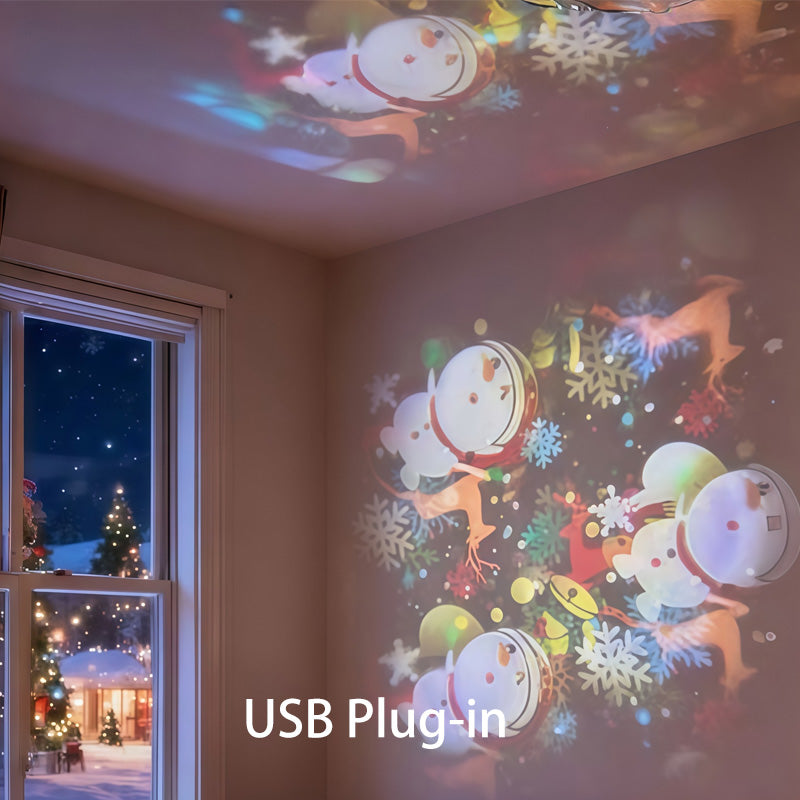 OceanGlow™ | Projektor Lampe – Rotierende Wellen, LED Nachtlicht & USB