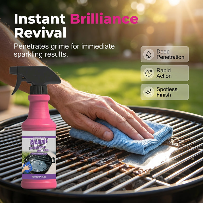 GrillClean Pro™ | Eingebranntes Fett & Ruß in 3 Minuten weg – kein Schrubben | Nur Heute 1+1 GRATIS