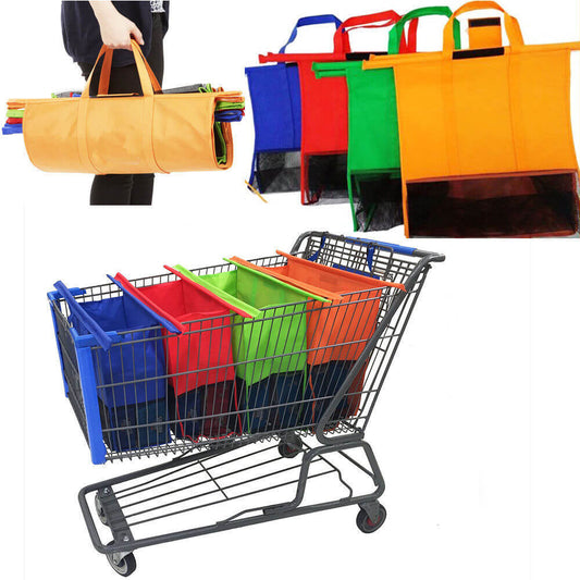 Faltbare Einkaufstaschen für Trolley im 4er Set