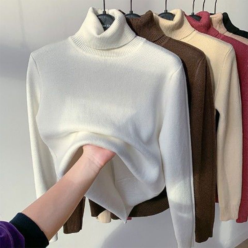 CozyPull™ - Damen-Rollkragenpullover mit kuscheligem Fleece-Innenfutter
