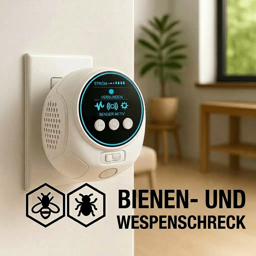 SchallWacht™ | Wespen & Bienen weg – ohne Spray, einfach einstecken | Heute 50% Rabatt