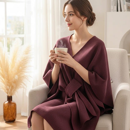 Poncho-Schal-Mantel für Damen