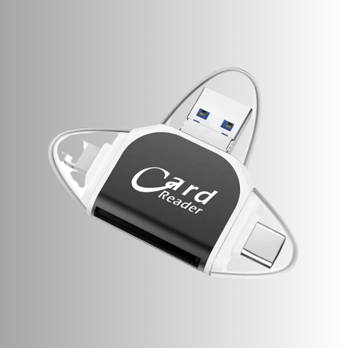 4-in-1 Kartenleser USB-C & Lightning – DataPort™ | 1+1 GRATIS
