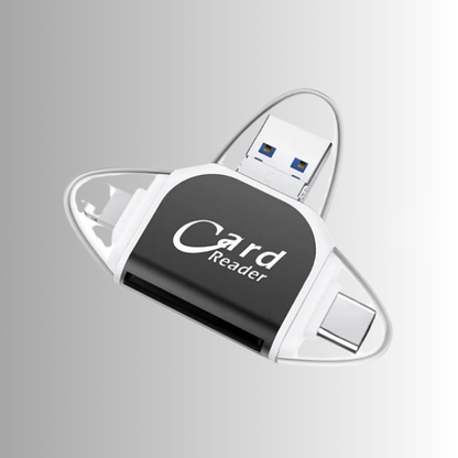 4-in-1 Kartenleser USB-C & Lightning – DataPort™ | 1+1 GRATIS