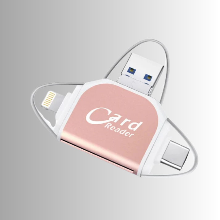 4-in-1 Kartenleser USB-C & Lightning – DataPort™ | 1+1 GRATIS