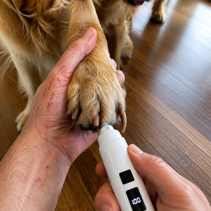 Pawcalm – Elektrischer Krallenschleifer für Haustiere mit LED-Display
