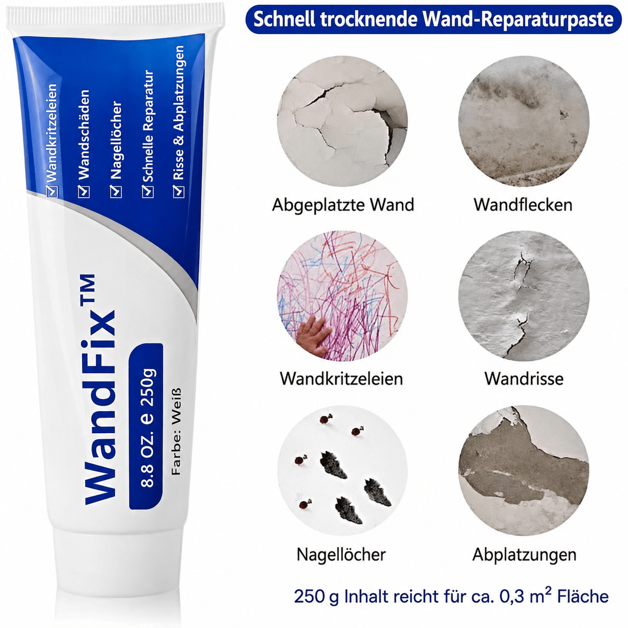WandFix™ – Reparaturpaste für Risse & Löcher