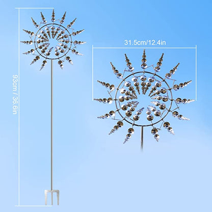 Windspiel für Garten | Windmühle aus Metall | WindLume